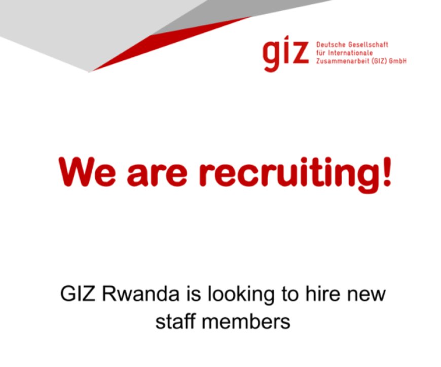 Join GIZ Rwanda: Technical Advisor 'Digital Economy' & M&E Advisor Job Opportunities – Apply by February 2025